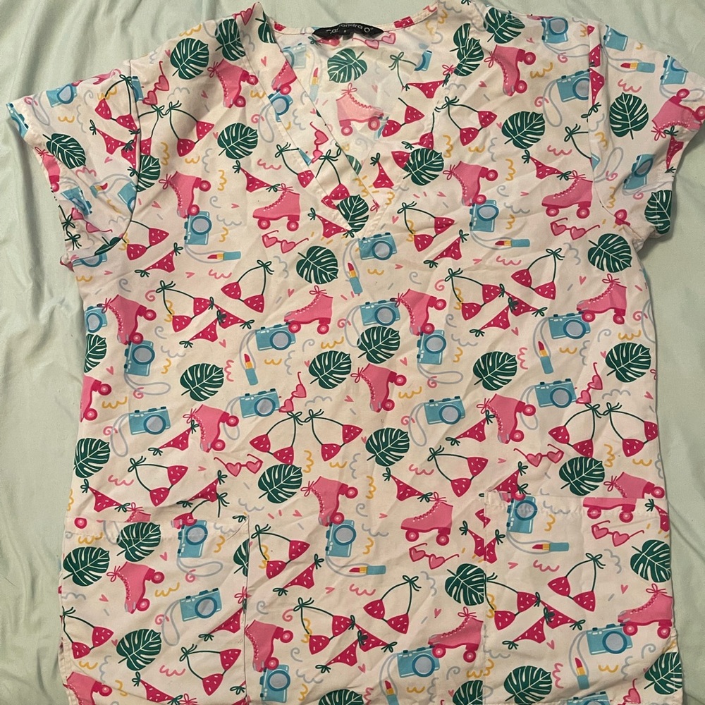 Size small scrub top
